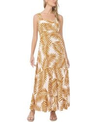 Vince Camuto - Square Neck Tiered Maxi Dress - Lyst