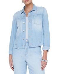 L'Agence - Janelle Slim Raw Jacket - Lyst