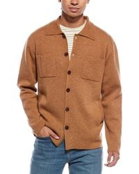 Brodie Cashmere - Classic Wool & Cashmere-Blend Sweater Shirt - Lyst