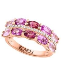 Effy Fine Jewelry - 14K 3.20 Ct. Tw. Diamond & Sapphire Ring - Lyst