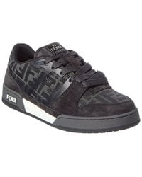 Fendi - Match Ff & Suede Sneaker - Lyst