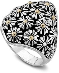 Samuel B. - 18k Over Silver Flower Ring - Lyst