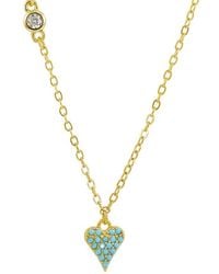 Savvy Cie - Cz Drop Necklace - Lyst