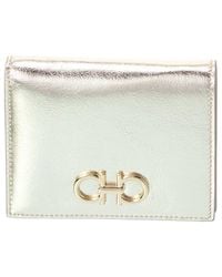 Ferragamo - Gancini Leather Card Case - Lyst