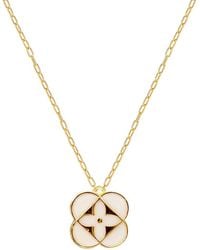 Gabi Rielle - 14k Over Silver Blossom Clover Necklace - Lyst