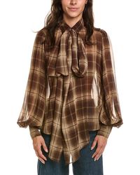 Bardot - Cecile Tie-Neck Top - Lyst