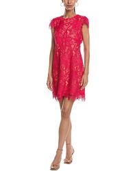 Vince Camuto - Short Sleeve Embellished Mini Dress - Lyst