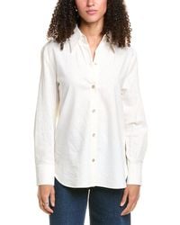 Vince - Relaxed Button-Down Linen-Blend Shirt - Lyst