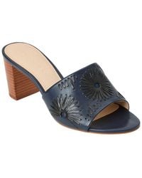 Jack Rogers - Susie Raffia & Leather Sandal - Lyst