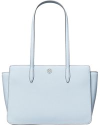 Tory Burch - Robinson Pebbled Small Leather Tote - Lyst