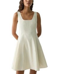 Theory - Sleeveless Seam Flare Dress - Lyst