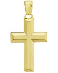 Italian Gold - 14K Cross Pendant - Lyst