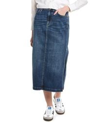 7 For All Mankind - Midi Skirt - Lyst