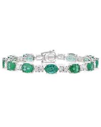 Diana M. Jewels - Fine Jewelry 18K 18.31 Ct. Tw. Diamond & Emerald Bracelet - Lyst