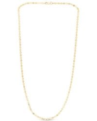Italian Gold - 14K Mirror Chain Necklace - Lyst