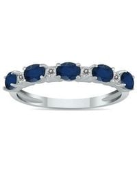 Gem Spark - 14K 1.04 Ct. Tw. Diamond & Sapphire Ring - Lyst