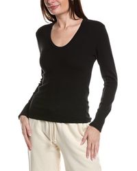 PERFECTWHITETEE - U Neck Waffle Top - Lyst