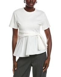 Gracia - Crewneck Oversized Bow Top - Lyst