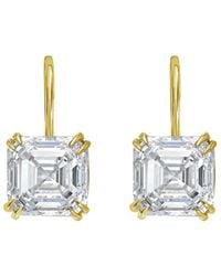 Diana M. Jewels - Diana M. 14K 8.00 Ct. Tw. Lab-Grown Diamond Hanging Earrings - Lyst