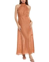 JUAN DE DIOS - Magdalena Linen Halter Dress - Lyst