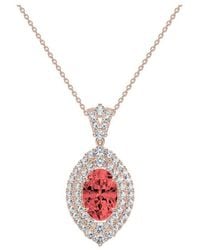 Lab Grown Diamonds - 14K 3.25 Ct. Tw. Lab-Grown Diamond Fashion Pendants - Lyst