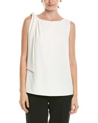 Anne Klein - Tie Shoulder Blouse - Lyst