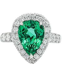Diana M. Jewels - Fine Jewelry Platinum 5.59 Ct. Tw. Diamond & Emerald Ring - Lyst