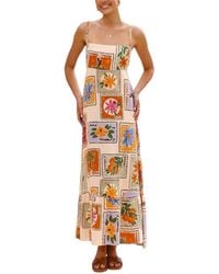Esea - Linen-Blend Dress - Lyst