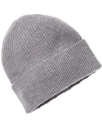 Amicale Cashmere - Cuffed Rib Knit Cashmere Hat - Lyst