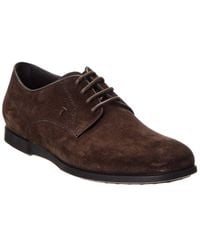 Tod's - Suede Derby - Lyst