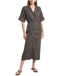 Faherty - Topanga Drape Linen-Blend Shirtdress - Lyst