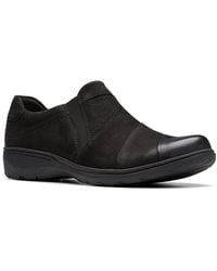 Clarks - Carleigh Abby Nubuck Loafer - Lyst