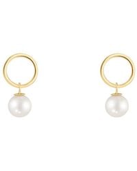 Splendid - 14K 7-7.5Mm Pearl Dangle Earrings - Lyst