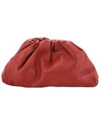 Bottega Veneta - Burgundy Leather The Pouch Teen (Authentic Pre-Loved) - Lyst