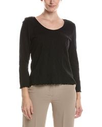 NIC+ZOE - 3/4 Sleeve Lace Knit Scoop T-Shirt - Lyst