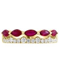 Effy Fine Jewelry - 14K 1.11 Ct. Tw. Diamond & Ruby Ring - Lyst