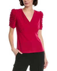 Cece - Puff V-Neck Top - Lyst