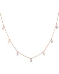 Diana M. Jewels 18k Rose Gold 0.72 Ct. Tw. Diamond Necklace - Metallic