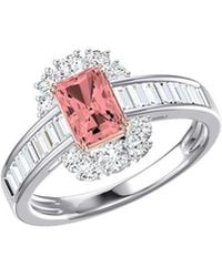 Lab Grown Diamonds - 14K 2.25 Ct. Tw. Lab-Grown Diamond Halo Engagement Ring - Lyst