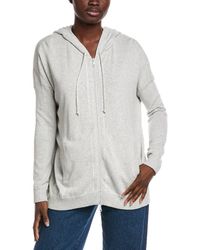 Minnie Rose - Cashmere-Blend Oversized Zip Hoodie - Lyst