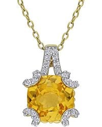 Rina Limor - Plated 4.56 Ct. Tw. Gemstone Pendant - Lyst