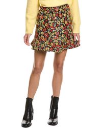 Ganni - 3d Jacquard Mini Skirt - Lyst
