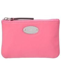 Mulberry - Logo Plaque Small Leather Card Case - Lyst