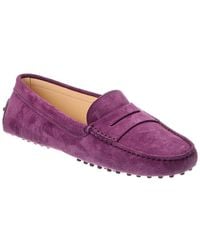 Tod's - Gommini Suede Loafer - Lyst