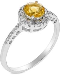 Amairah - 0.60 Ct. Tw. Citrine Cz Ring - Lyst