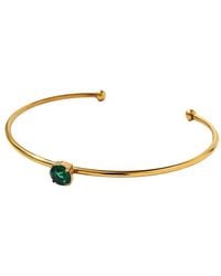 jean claude - Stainless Steel Cz Bangle Bracelet - Lyst