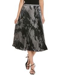 Bella Dahl - Accordion Pleated Midi Skirt - Lyst