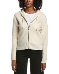 Moncler - Cashmere & Wool Zip Up Hoodie - Lyst