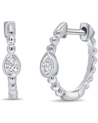 Sabrina Designs - 14K 0.11 Ct. Tw. Diamond Huggie Earrings - Lyst