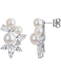 Rina Limor - 5.38 Ct. Tw. Gemstone & 4.5-6.5Mm Pearl Earrings - Lyst